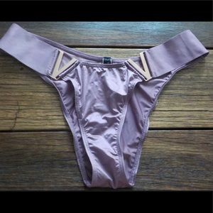NWT Victoria’s Secret V Brazilian satin panties purple XS